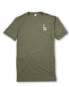 Olive Green Broken Arm First Try Skate T-Shirt Braille Skateboarding 