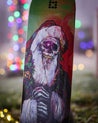 Skeleton Santa Skateboard Deck Braille Skateboarding 