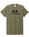 Green All Terrain Skate T-Shirt Braille Skateboarding 