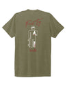 Olive Green Broken Arm First Try Skate T-Shirt Braille Skateboarding 