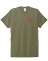 Olive Green Broken Arm First Try Skate T-Shirt Braille Skateboarding 