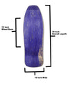 10 Inch Wide Shaped Skateboard Deck (Random Colored) Braille Skateboarding 