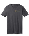 Braille V-Neck Grey Skate T-Shirt Braille Skateboarding 