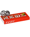 Bones Super Reds Skateboard Bearings 8 Pack Braille Skateboarding 